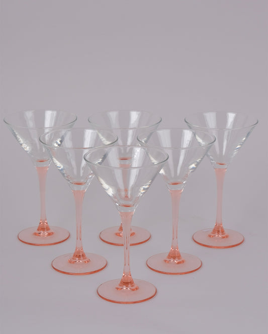 Verres à martini vintage x6