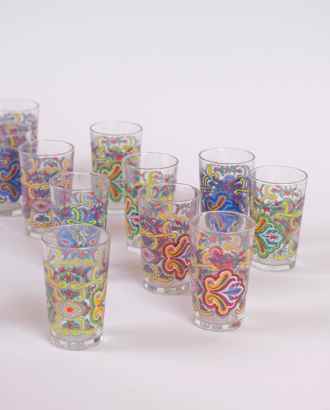 Verres à thé motifs cachemire