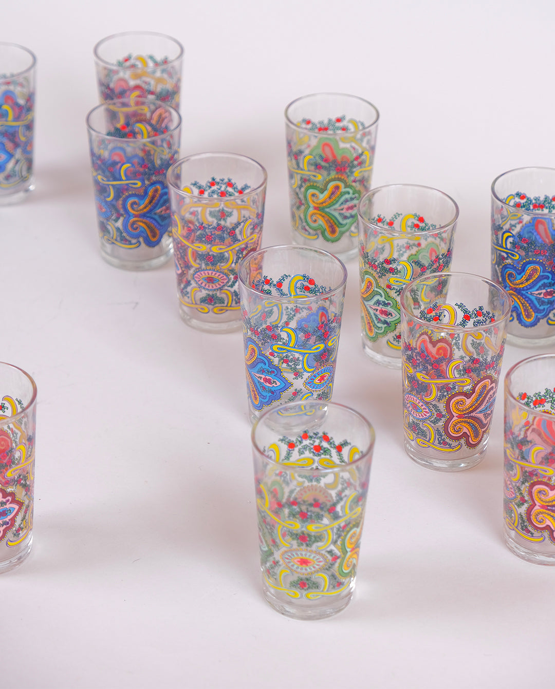 Verres à thé motifs cachemire