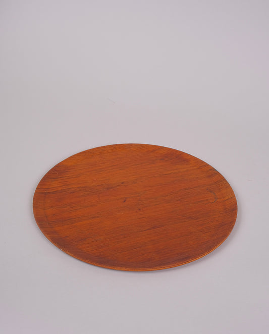 assiette en teck années 60