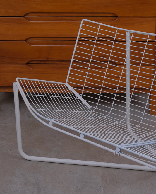 Banquette en métal filaire IKEA 80's