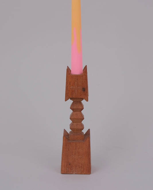 Bougeoir en bois