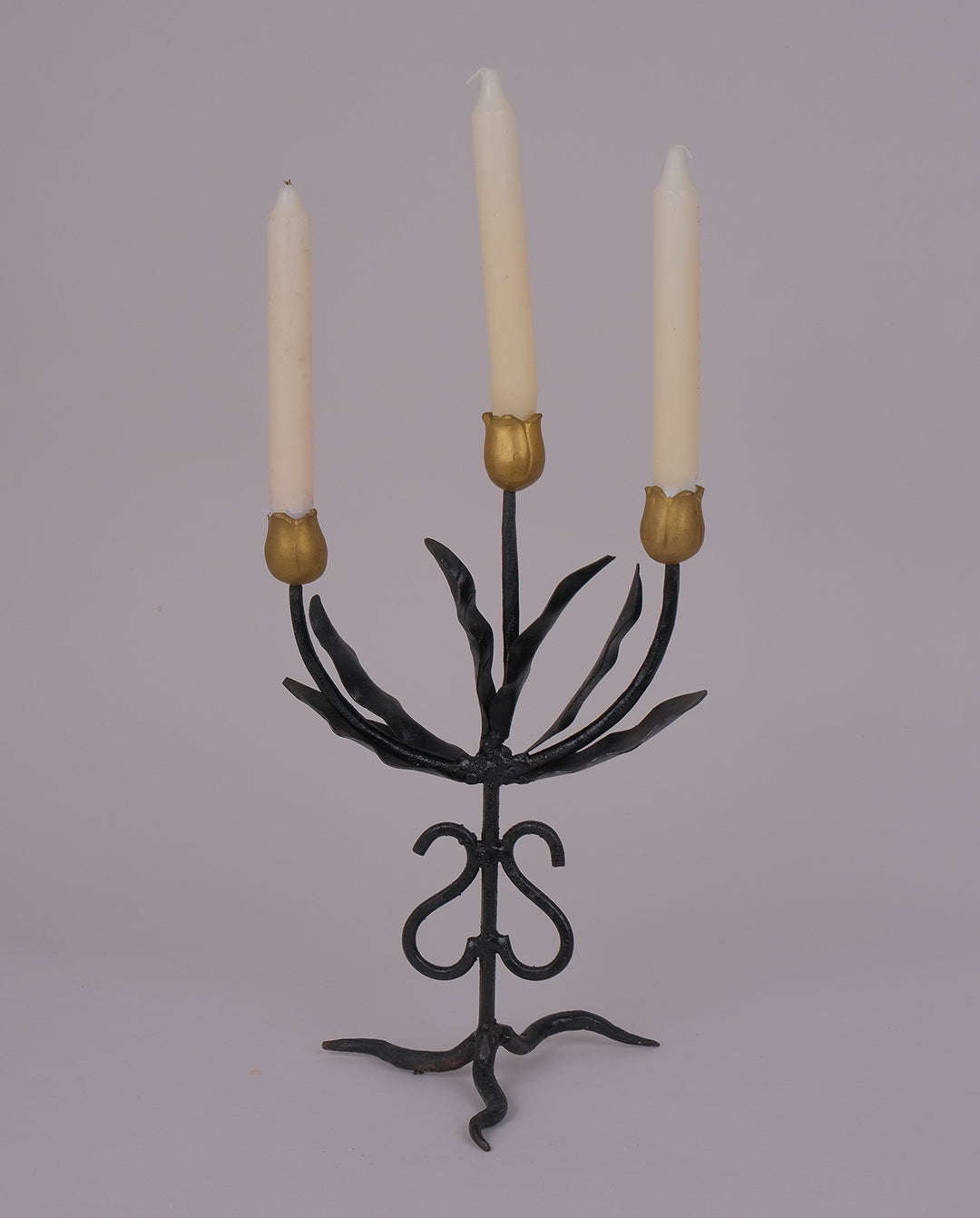 Bougeoir en fer forgé