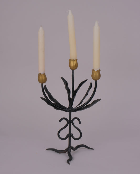 Bougeoir en fer forgé