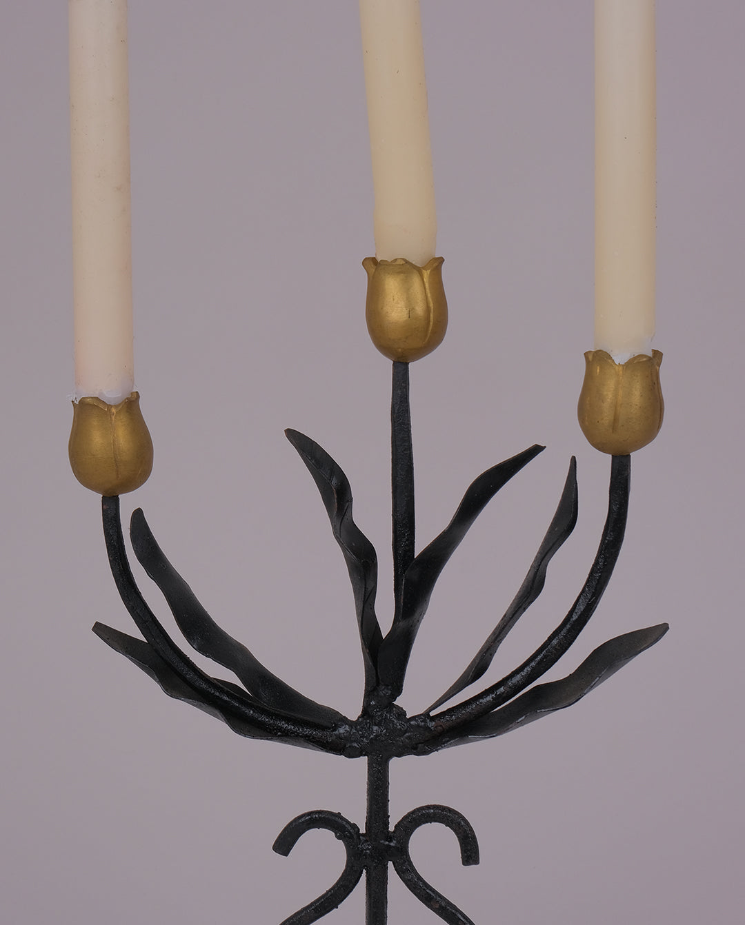 Bougeoir en fer forgé