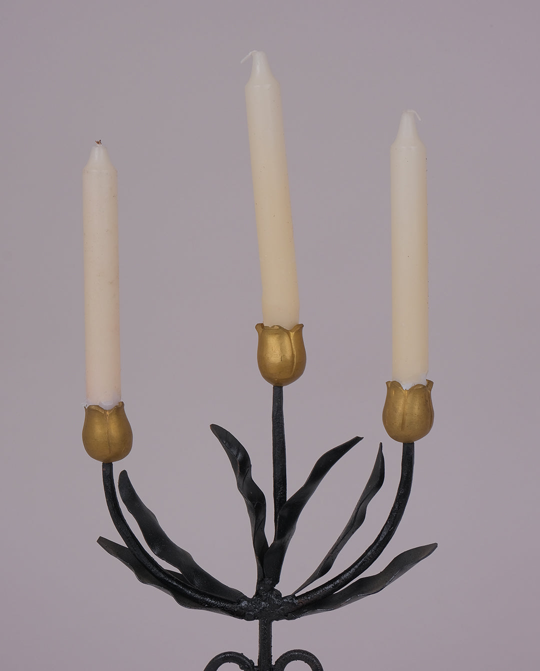 Bougeoir en fer forgé