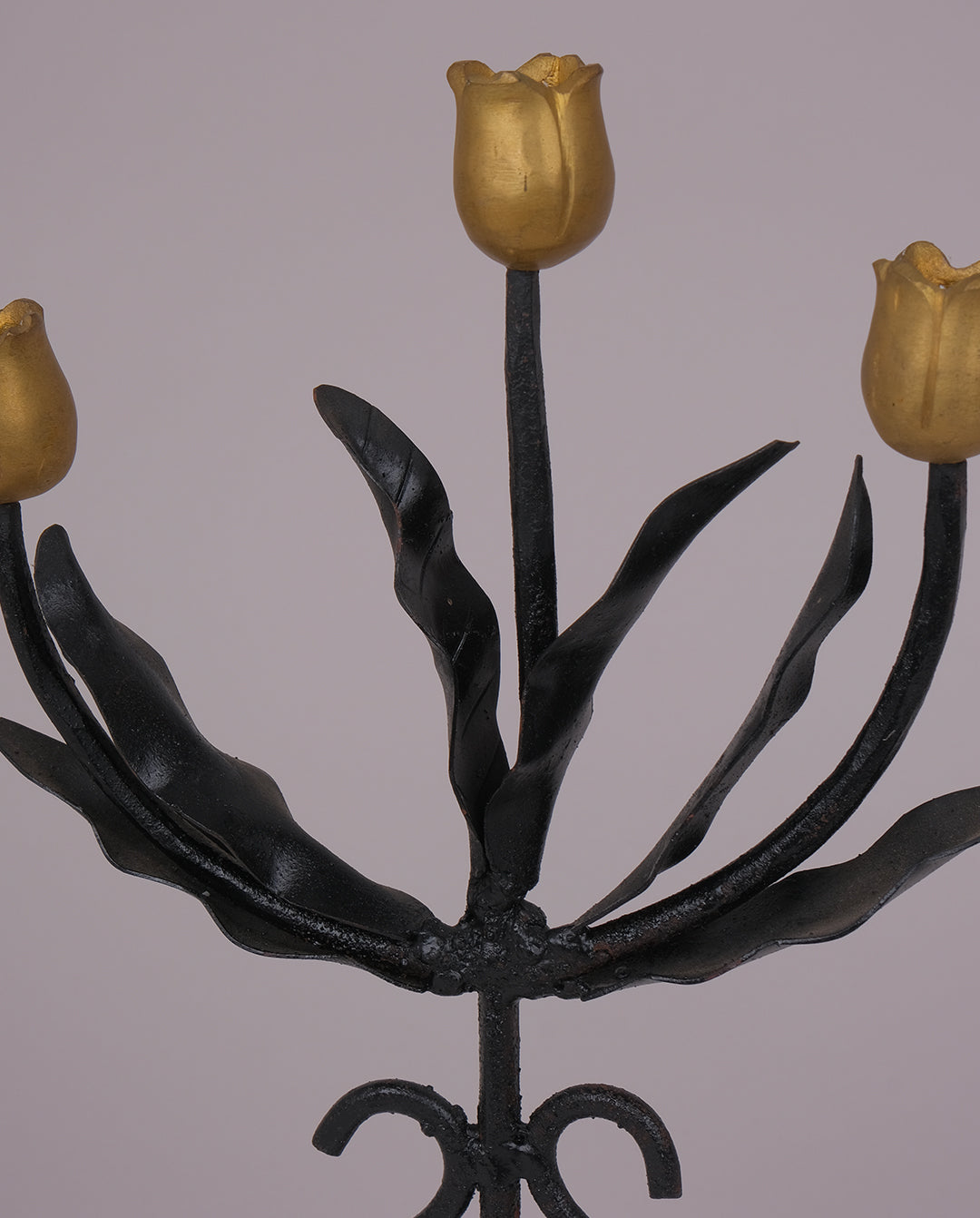 Bougeoir en fer forgé