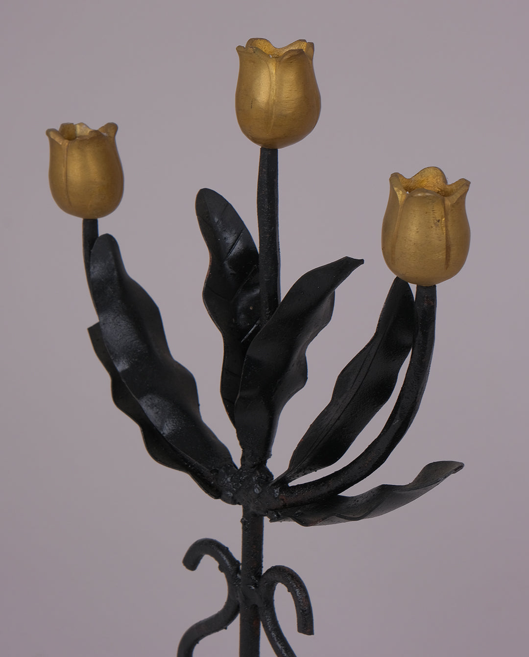 Bougeoir en fer forgé