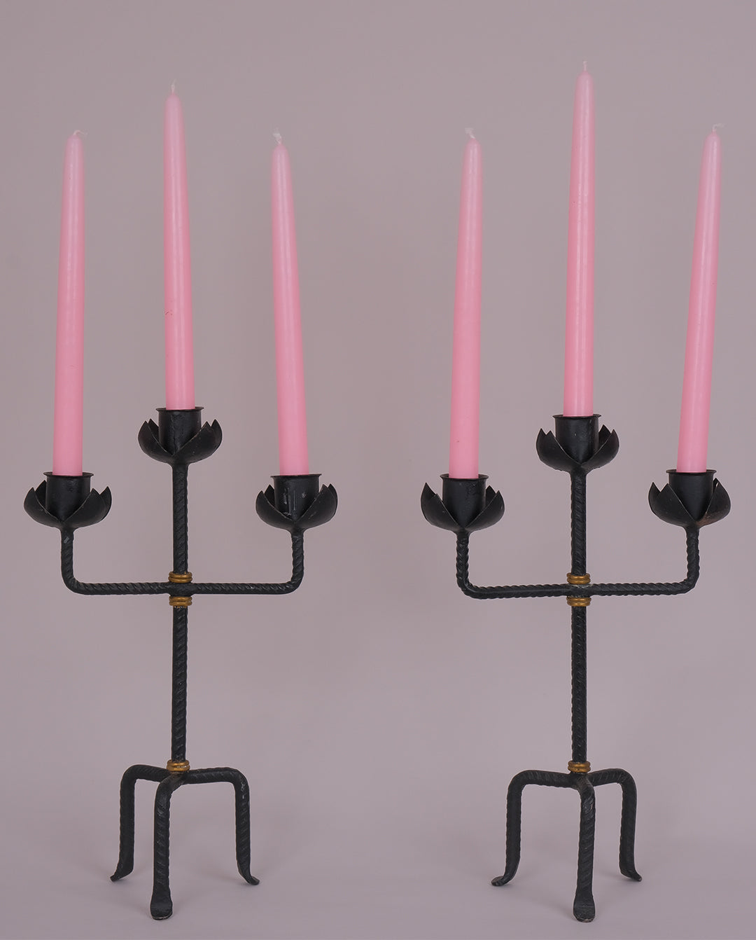 Bougeoirs style brutaliste x2