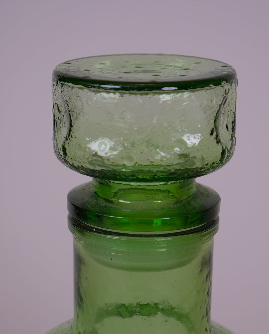 Bouteille en verre teinté années 70