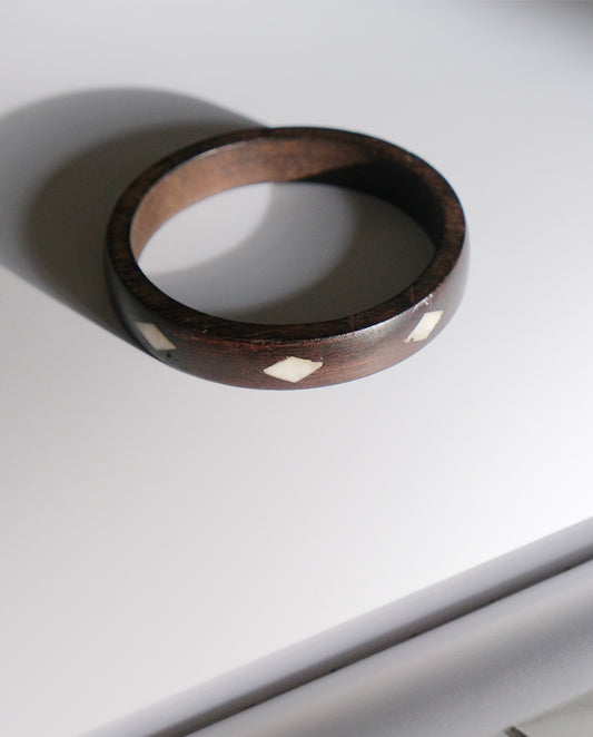 Bracelet en bois et nacre