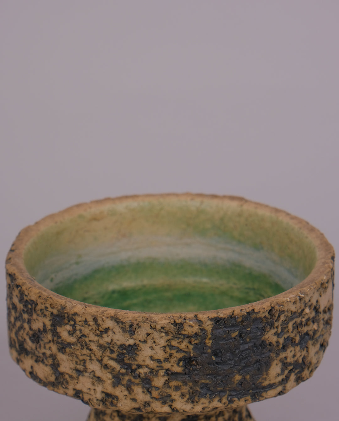 Bougeoir en céramique texturée