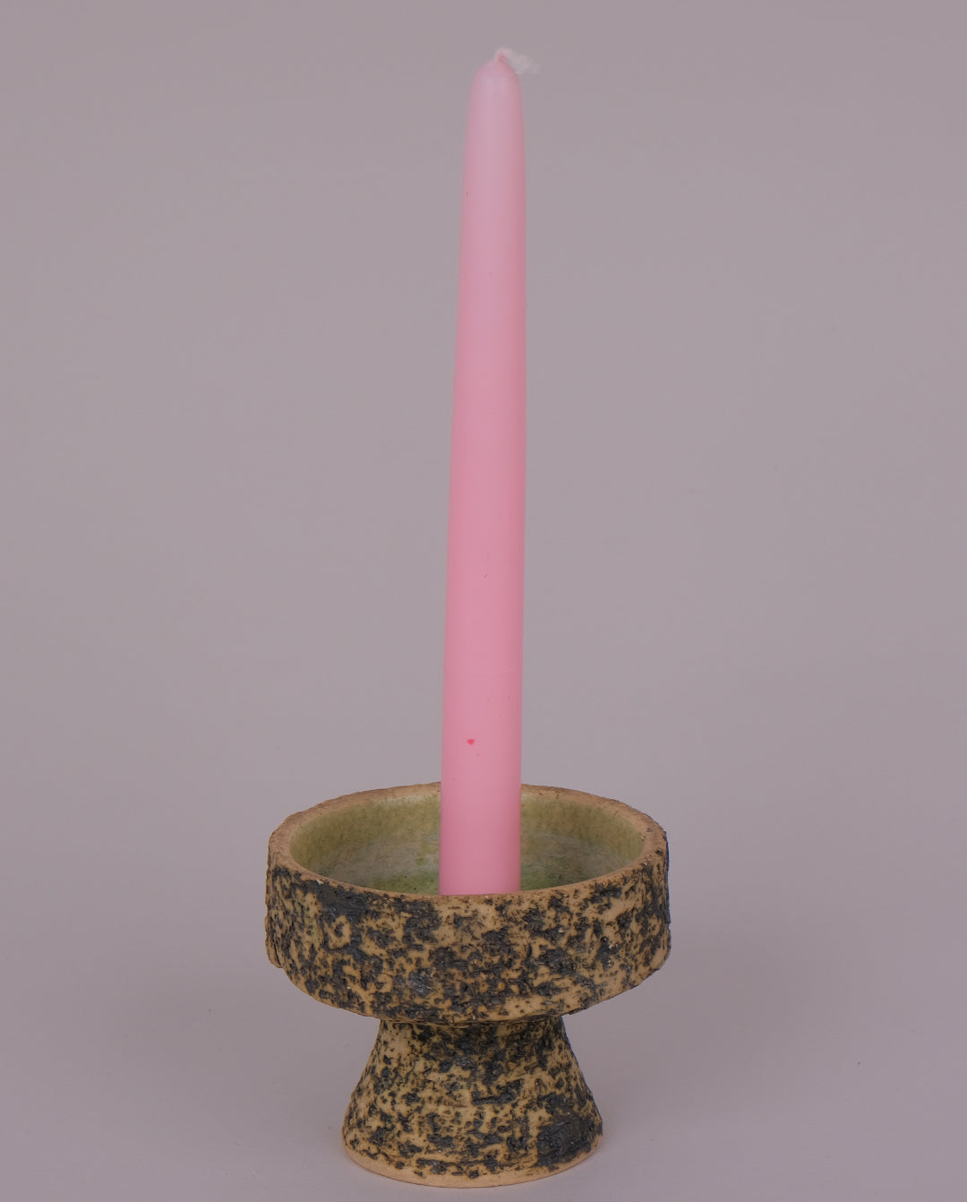 Bougeoir en céramique texturée