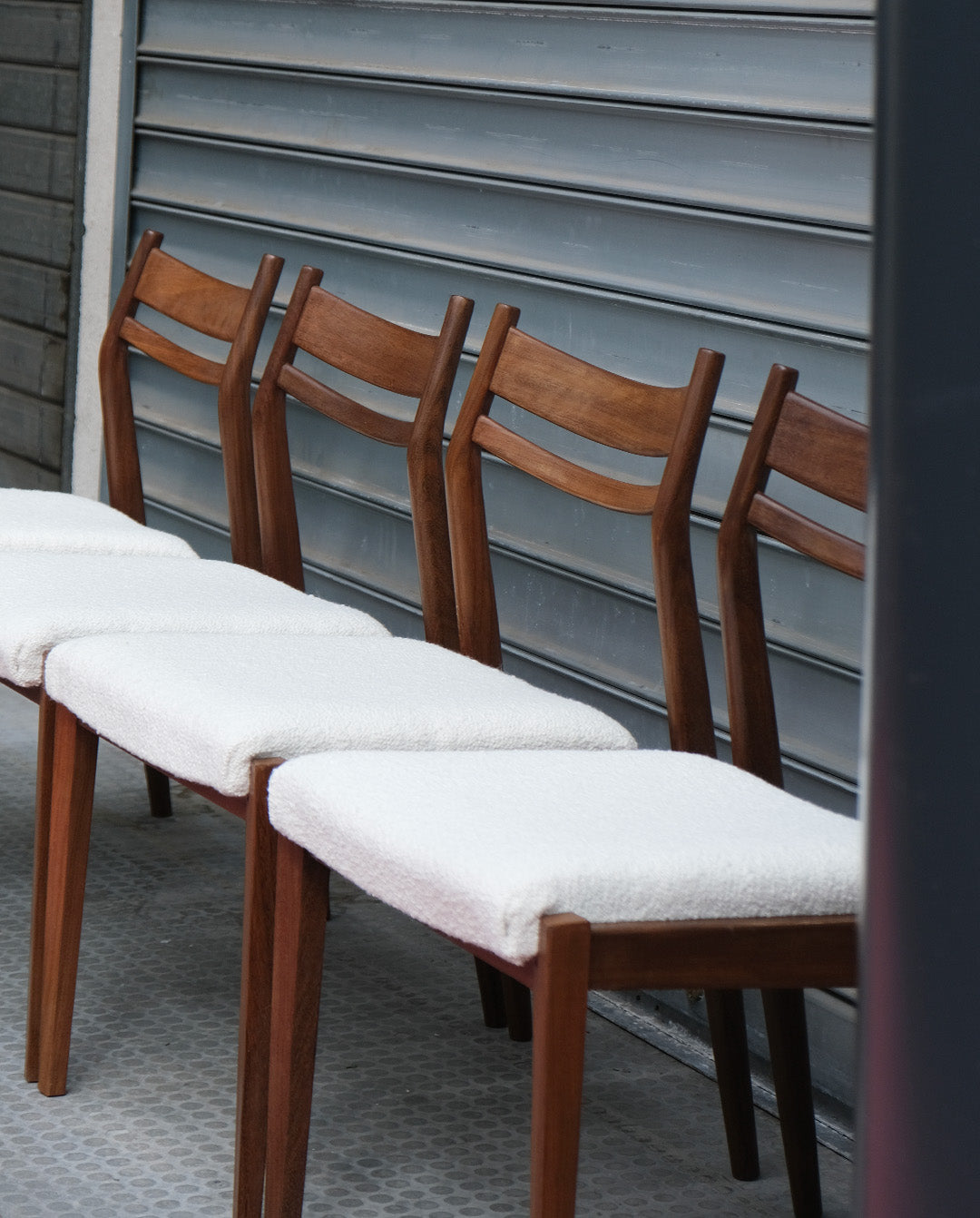 Chaises style scandinave en teck x4