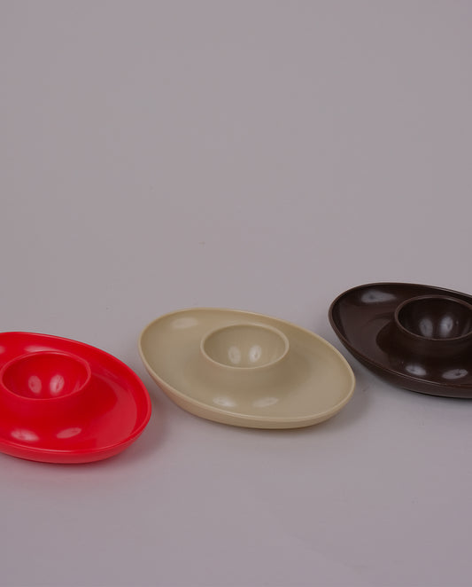 Coquetiers en plastique années 80 x3