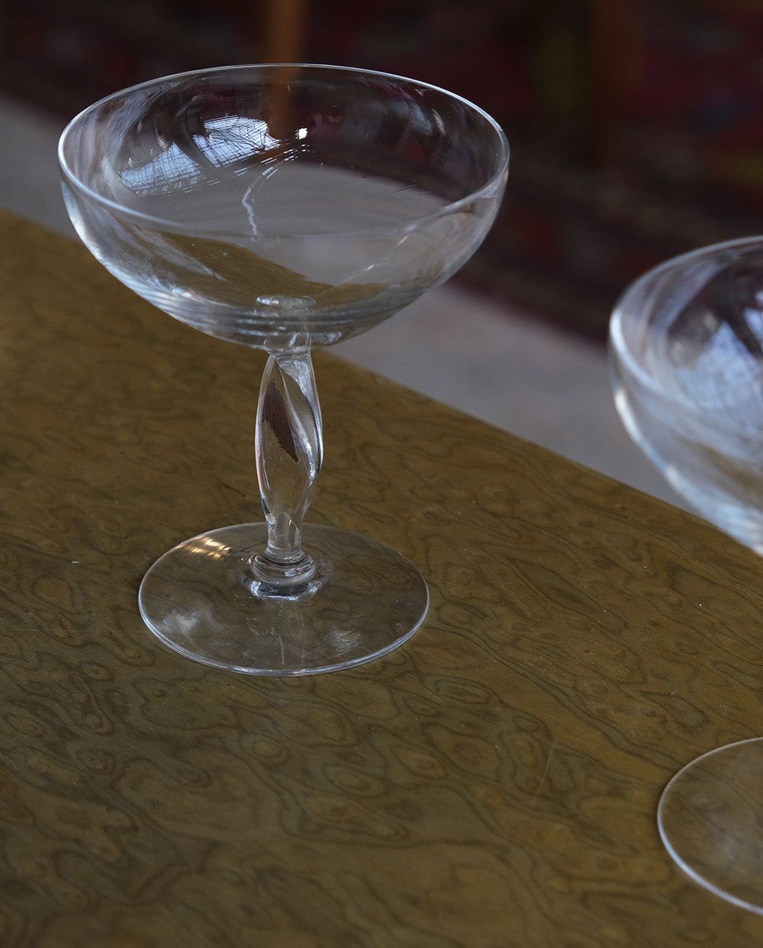 Coupes à champagne en cristal x5