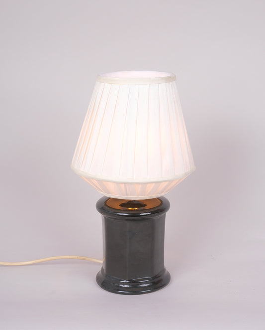 Lampe en céramique et abat-jour