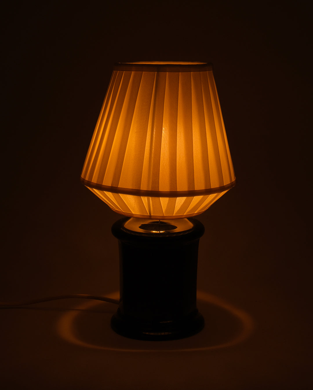 Lampe en céramique et abat-jour