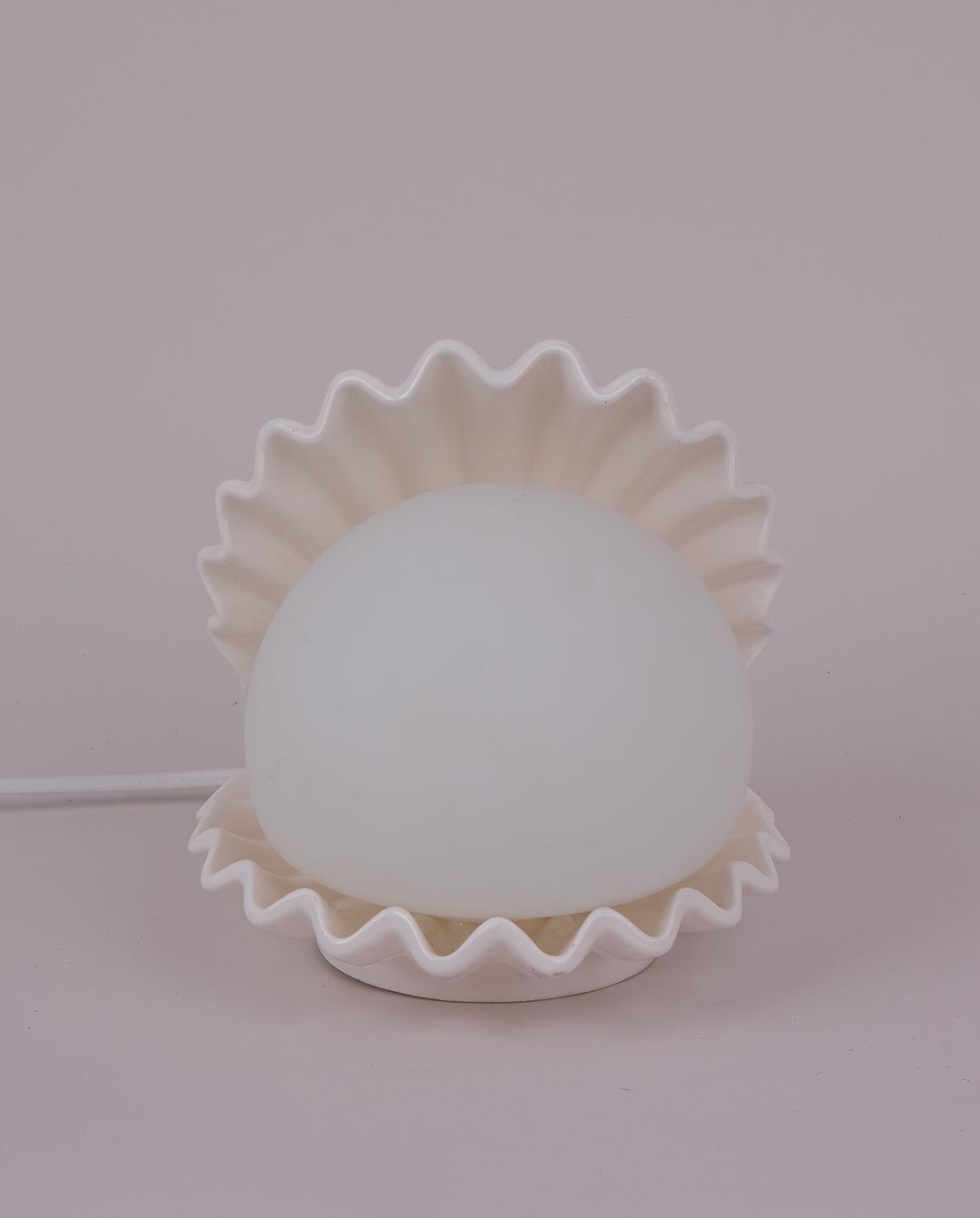 Lampe en céramique coquille St-Jacques