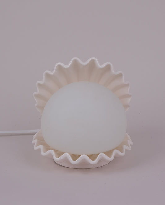 Lampe en céramique coquille St-Jacques