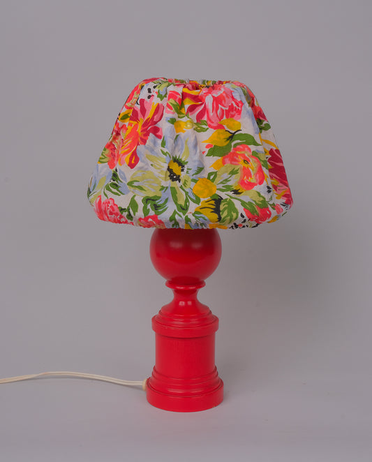 Lampe en bois tourné