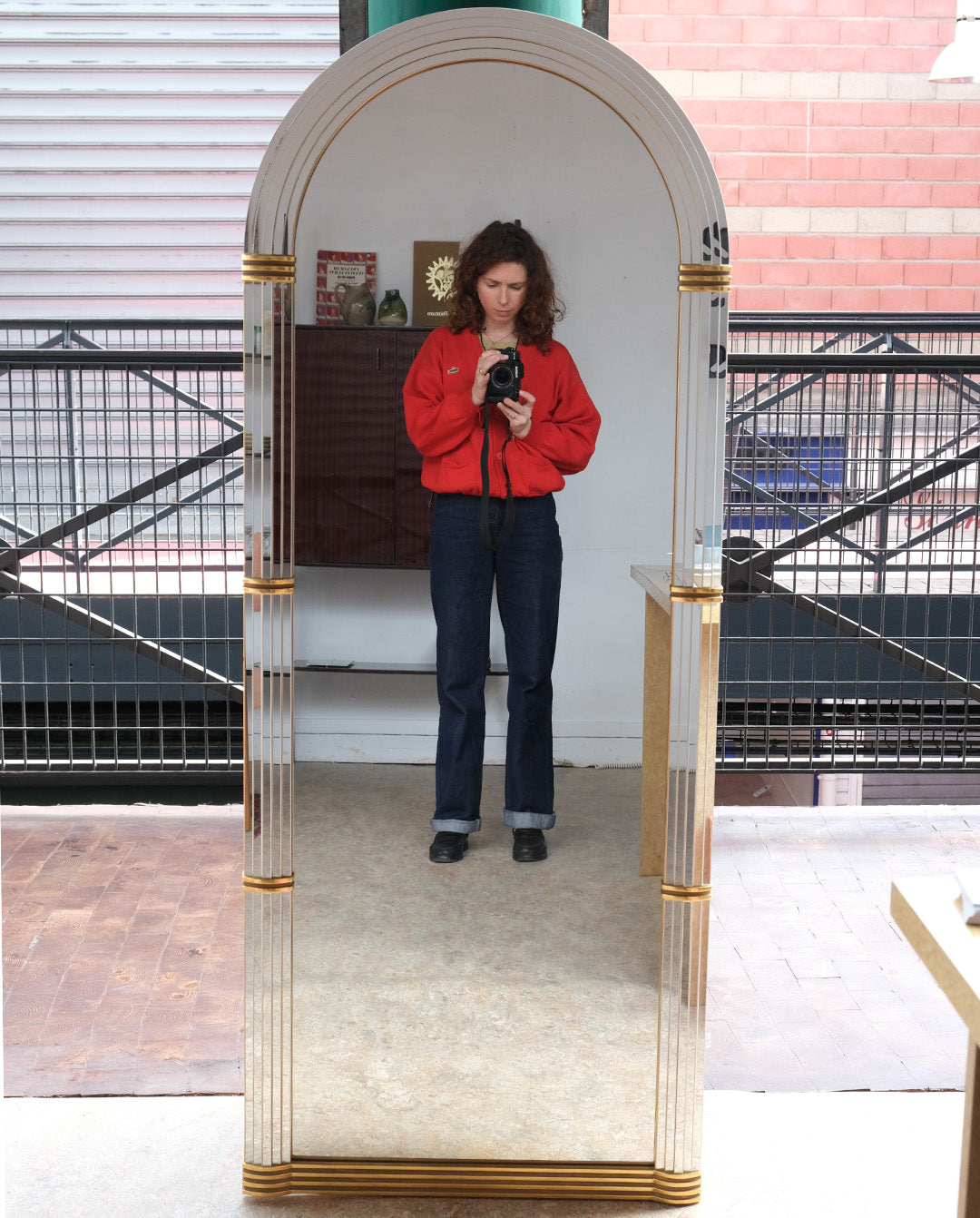 Miroir style art déco, années 80