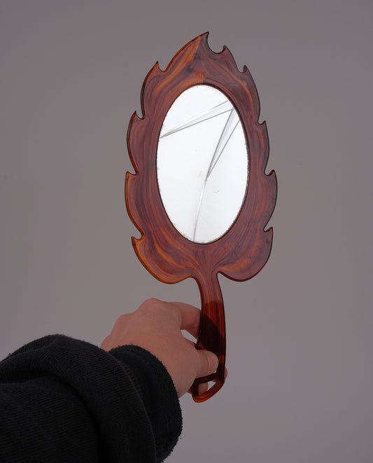 Miroir en plastique ambré