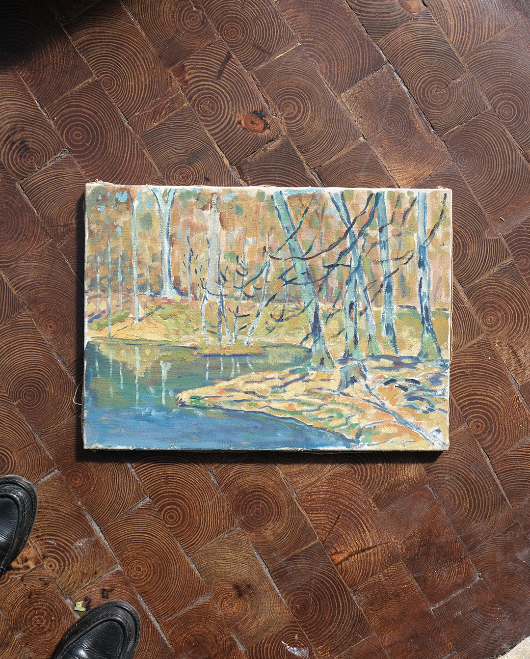 Paysage à l'huile