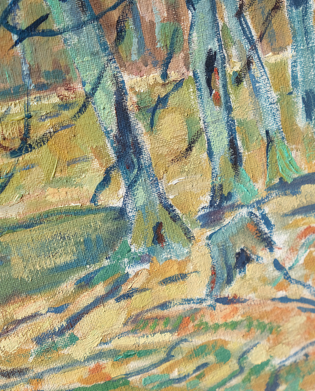 Paysage à l'huile