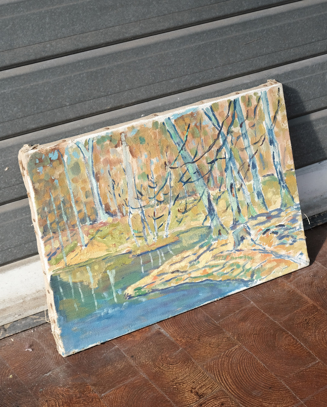 Paysage à l'huile