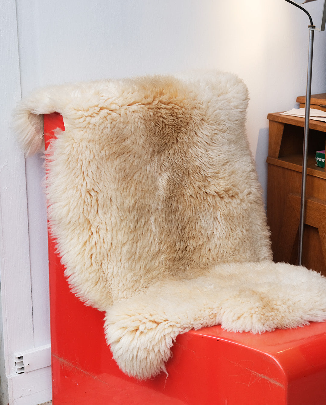 Peau de mouton véritable, fabrication suisse