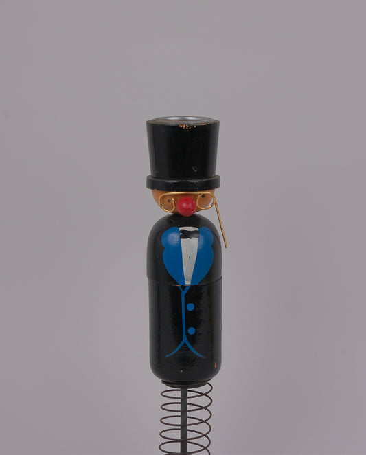 Porte-cigarette peint à la main, objet insolite vintage des années 50