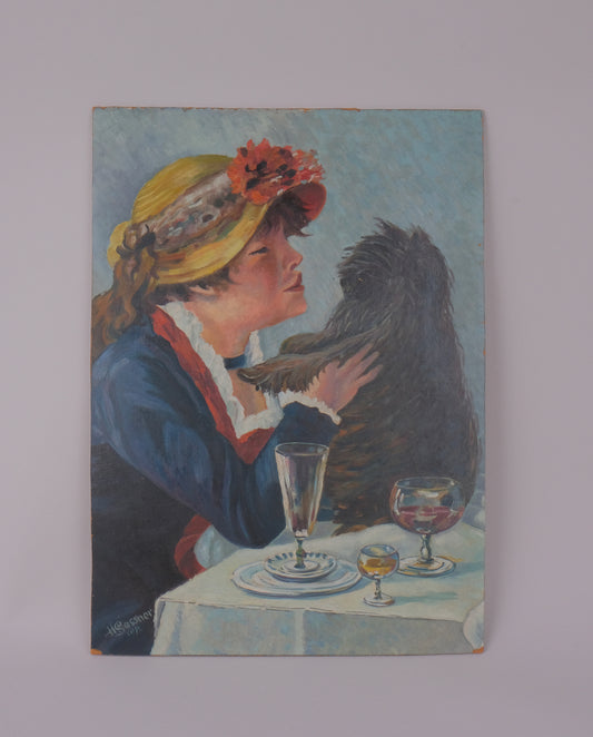 La femme au chien