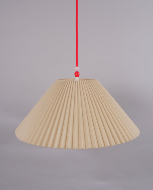 Suspension plastique plissé