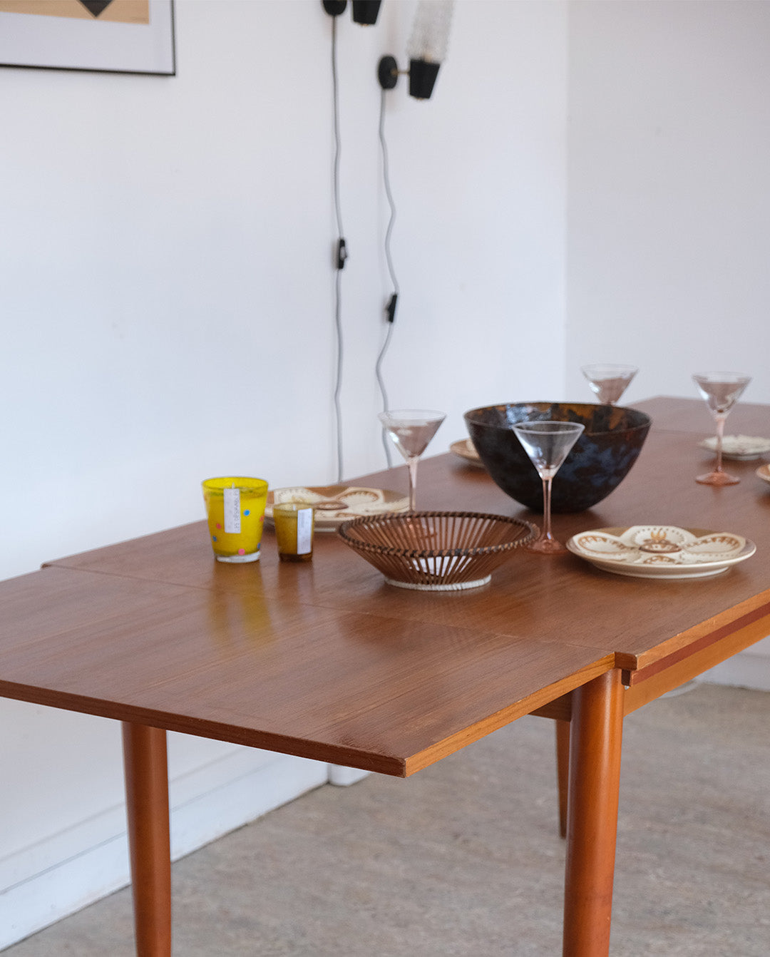 Table à manger a rallonges, années 60