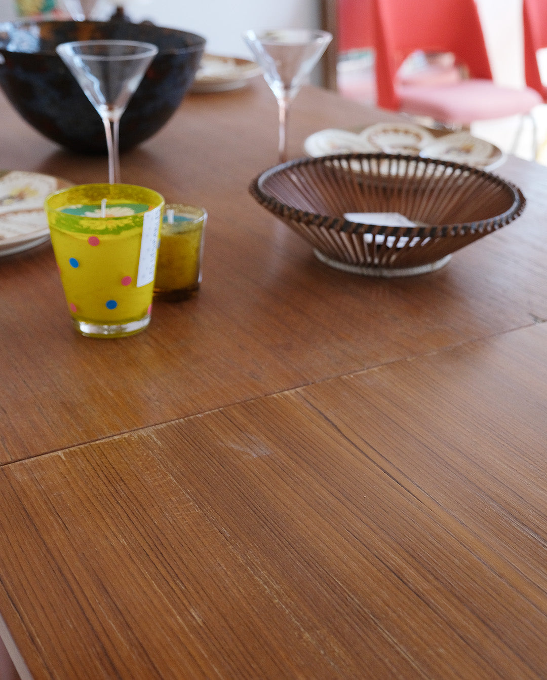 Table à manger a rallonges, années 60