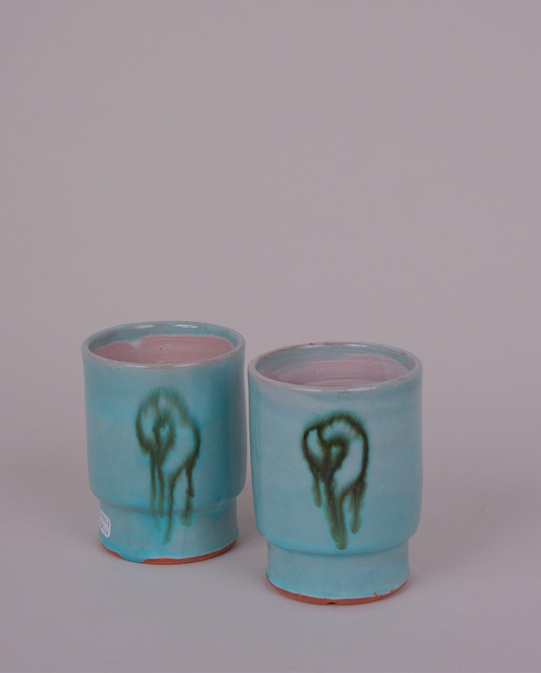 Tasses artisanales en argile x2