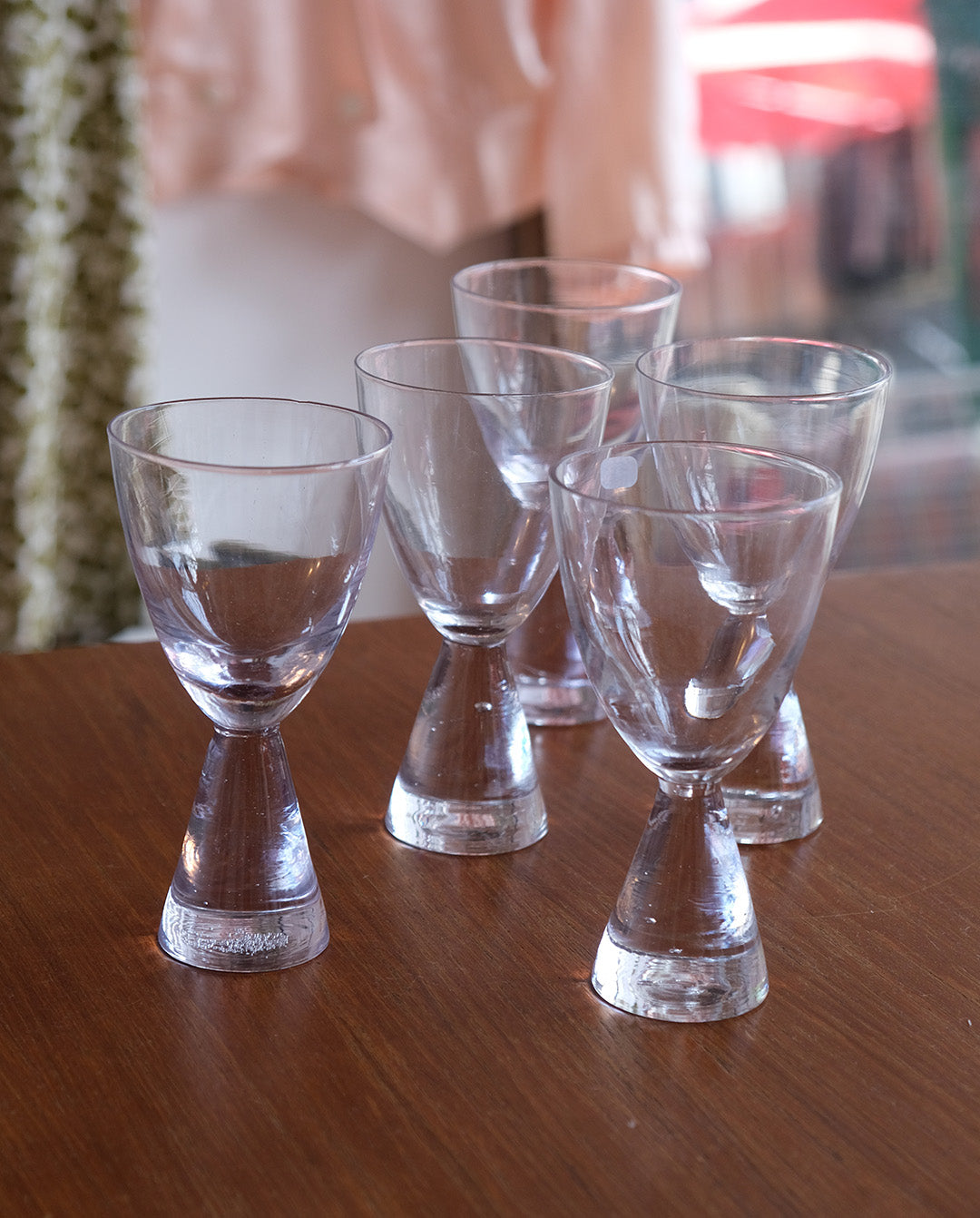 Verres en forme de diablolo x5