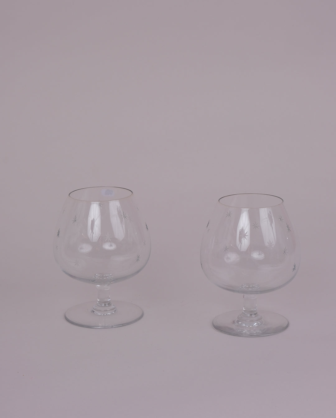 Verre à cognac gravés x2