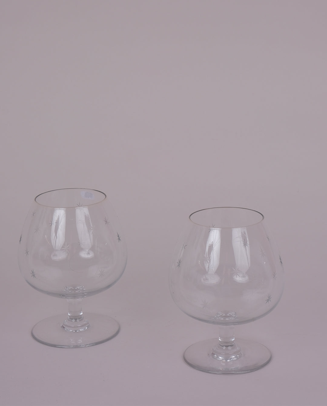 Verre à cognac gravés x2