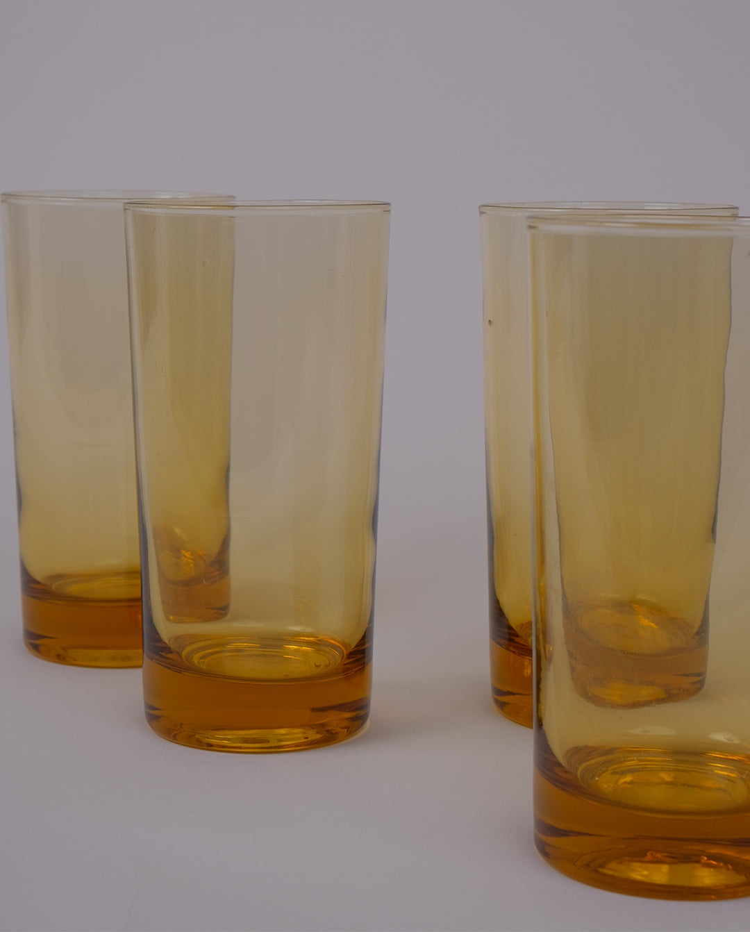 Verres à limonade ambrés x4