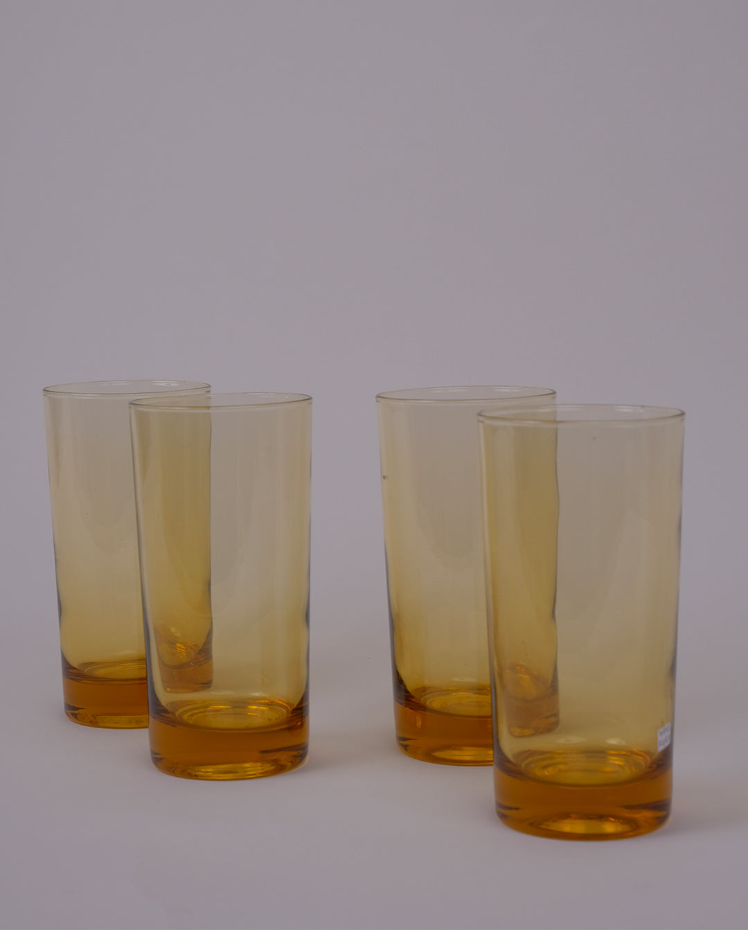 Verres à limonade ambrés x4