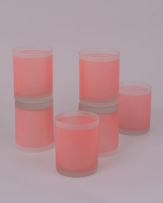Verres à eau à motifs