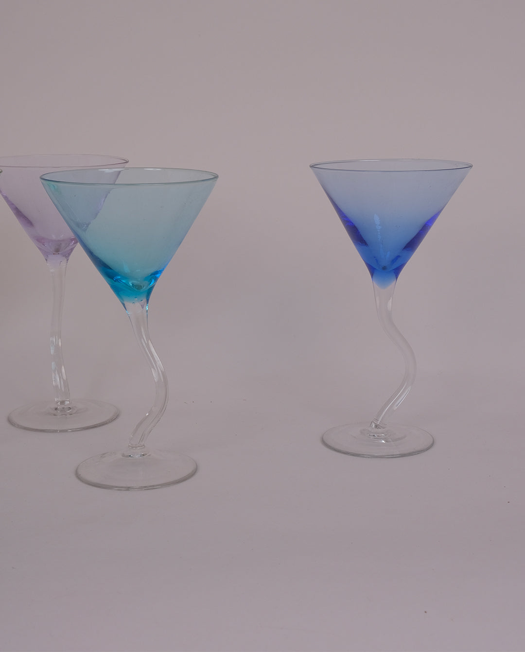 Verres à martini en verre teinté
