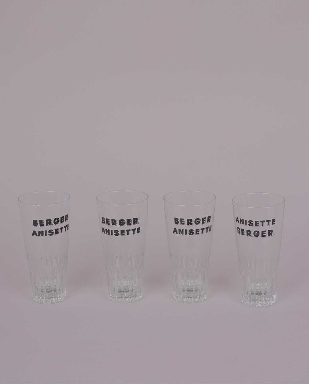 Verre publicitaires x4