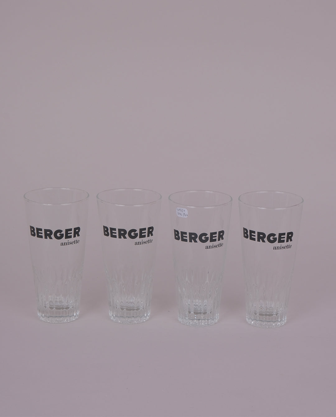 Verre publicitaires x4