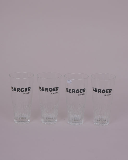 Verre publicitaires x4