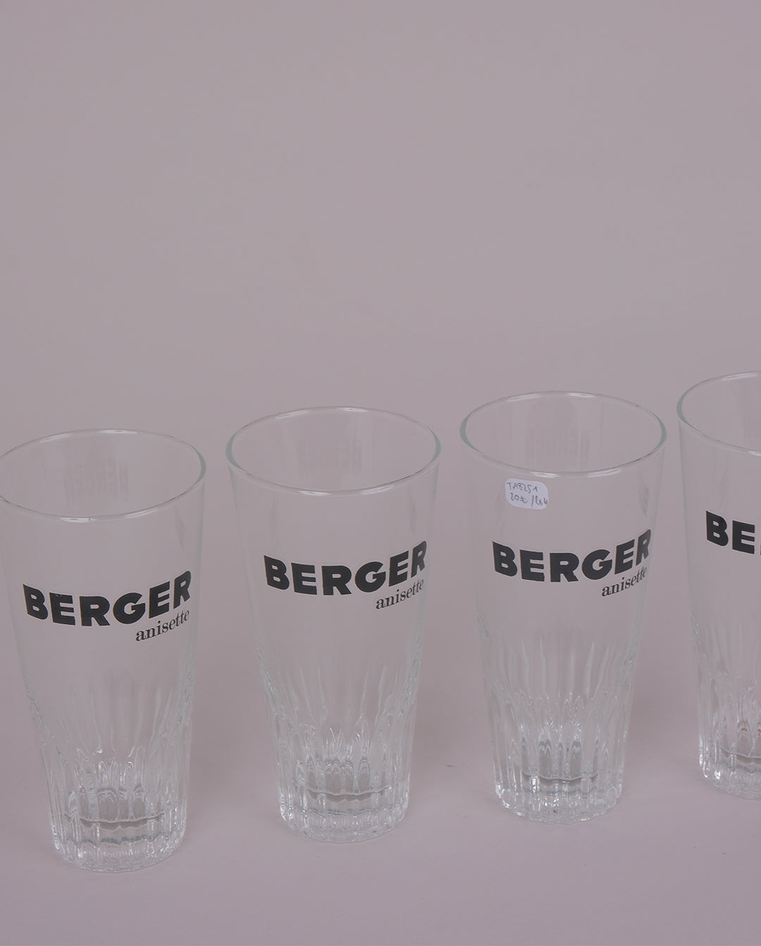 Verre publicitaires x4