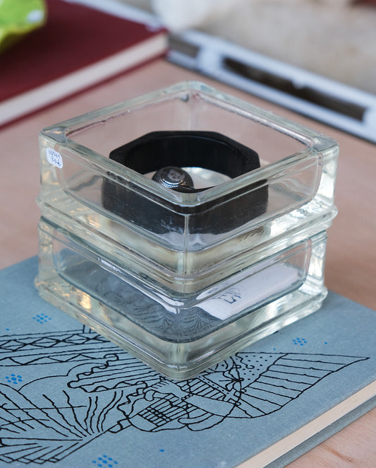 Vide-poche pavé de verre LUMAX, d.l.g. Perriand x Le Corbusier, vintage