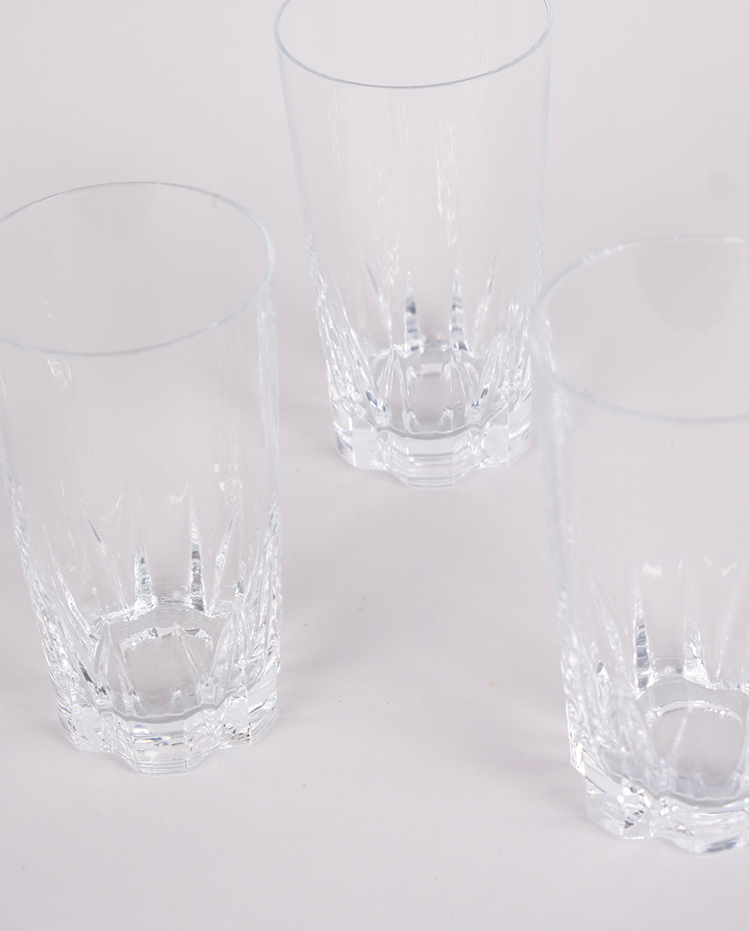 Verres hauts ciselés